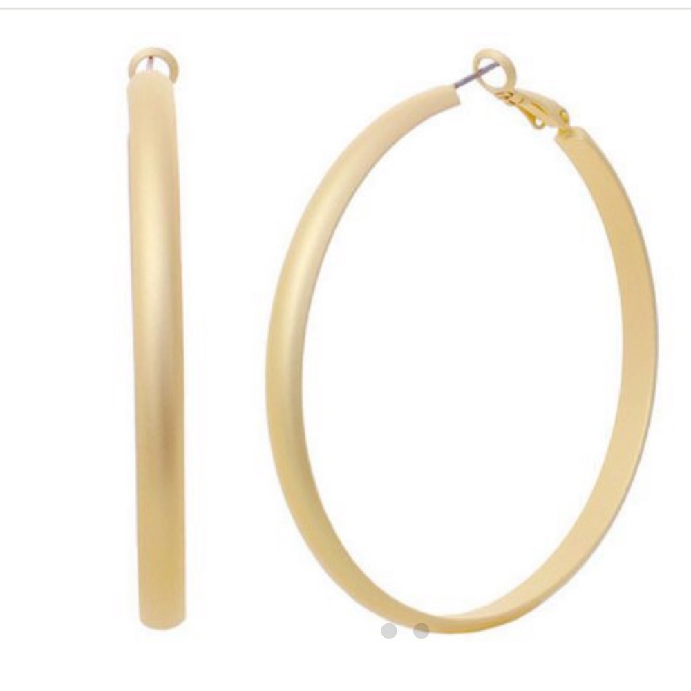 Gold hoop earrings
